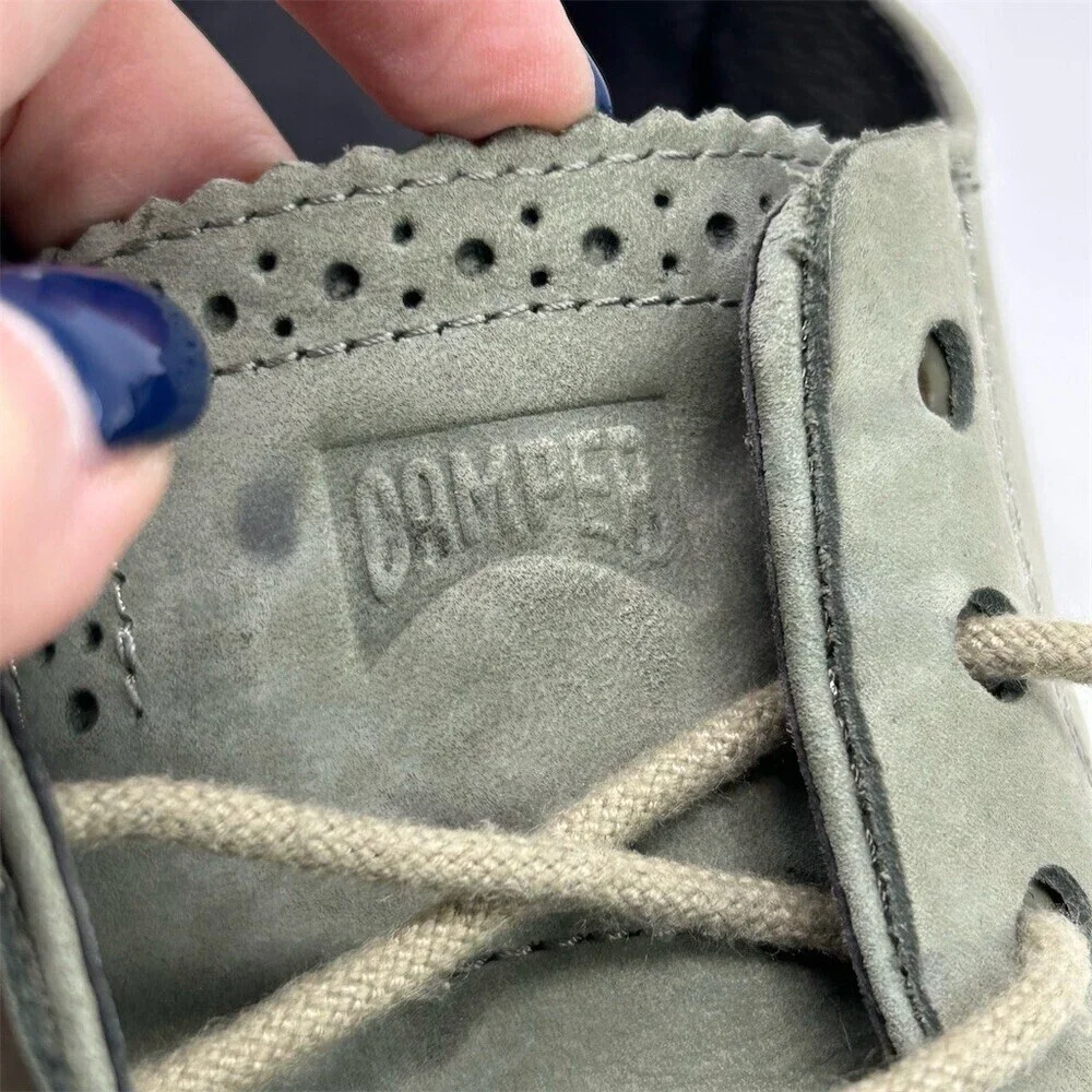Camper Men's Green Wingtip Brogue Oxford Sneaker Lace Up Casual Shoes EU 44